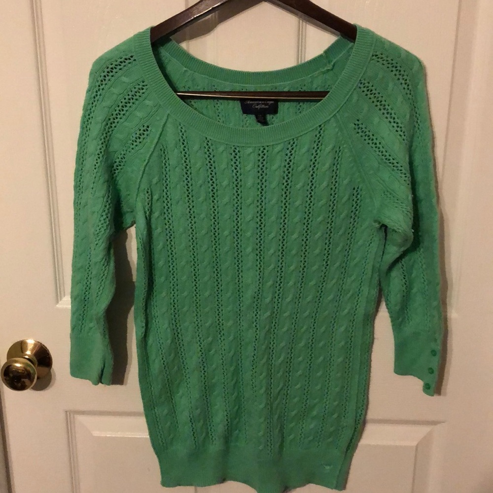 American Eagle Quarter Length Sleeve Sweater